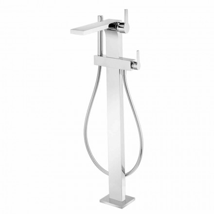 Misturador para banheira moderna com chuveiro de mão e mangueira flexível - Etto Viadurini