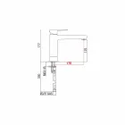 Misturador Prolongado Sem Ralo para Lavatório em Latão Made in Italy - Sindra Viadurini