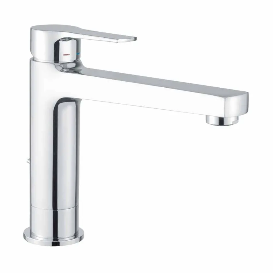 Misturador Prolongado Sem Ralo para Lavatório em Latão Made in Italy - Sindra Viadurini