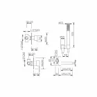 Misturador para banheira embutido com kit de chuveiro Made in Italy - Bibo Viadurini