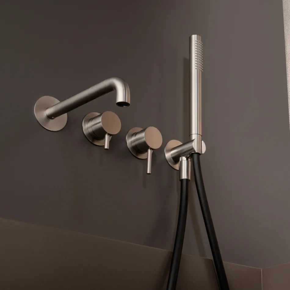 Misturador de Banheira Encastrável em Aço Inox AISI 316L - Garras Viadurini