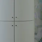 Armário de banheiro com quatro portas que fecham 3 prateleiras Made in Italy - Candy Viadurini