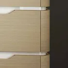 Armário de banheiro com 3 gavetas de madeira Arya moderno, fabricado na Itália Viadurini