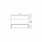 Armário de banheiro com lavatório em madeira lacada 120x85x46cm Âmbar, made in Italy Viadurini