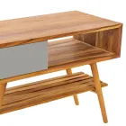 Armário de banheiro cinza teca recuperado com gaveta cinza - Benoit Viadurini