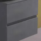 Gabinete de banheiro suspenso com lavatório redondo de bancada, design moderno - Dumbo Viadurini