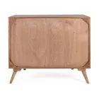 Cômoda de Madeira Design Sheesham 3 Gavetas Homemotion - Fregene Viadurini