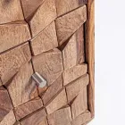 Cômoda de Madeira Design Sheesham 3 Gavetas Homemotion - Fregene Viadurini