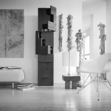 Azaléia escovado lariço armário de coluna de madeira Viadurini