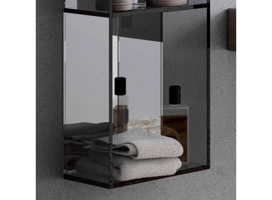 Armário de banheiro com 4 compartimentos, L300x H1400 mm, Adelia Viadurini