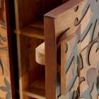 Armário de design com duas portas em madeira de manga, Cellara Viadurini