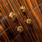 Unidade de armazenamento moderno com 4 portas em madeira de ébano brilhante Ada Viadurini