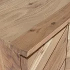 Aparador Móvel em Acacia Wood 3 Portas Ethnic Design Homemotion - Carla Viadurini