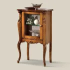 Mobília de sala de estar clássica com 1 porta de vidro ou madeira feita na Itália - Londres Viadurini