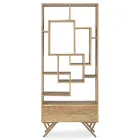 Estante Sala em Madeira Acácia e Gaveta Homemotion - Auriel Viadurini