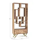 Estante Sala em Madeira Acácia e Gaveta Homemotion - Auriel Viadurini