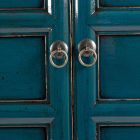 Aparador Móvel 4 Portas em Blue Elm Wood Vintage Design Homemotion - Konan Viadurini