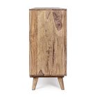 Aparador Móveis em Sheesham Wood Design com 4 Portas Homemotion - Fregene Viadurini