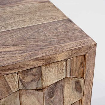 Aparador Móveis em Sheesham Wood Design com 4 Portas Homemotion - Fregene