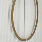 Armário Oval de Madeira com Tampo e Inserções Arredondadas com 2 Portas - Rachel Viadurini