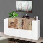 Móveis Sala 2 Portas e 2 Portas em Madeira 2 Acabamentos - Theresse Viadurini