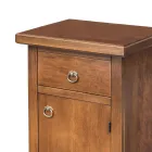 Gabinete telefônico de nogueira patinada fabricado na Itália - Atunis Viadurini