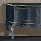 Suporte de TV de Madeira Clássico com Portas e Compartimentos Feito na Itália - Leonor Viadurini