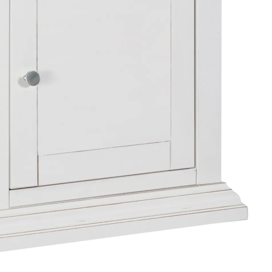 Móvel de TV com 2 portas, 1 gaveta e 1 compartimento aberto Made in Italy - Forseti Viadurini