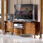 Armário TV com 2 Portas e Gaveta de Madeira Made in Italy - Caligola Viadurini