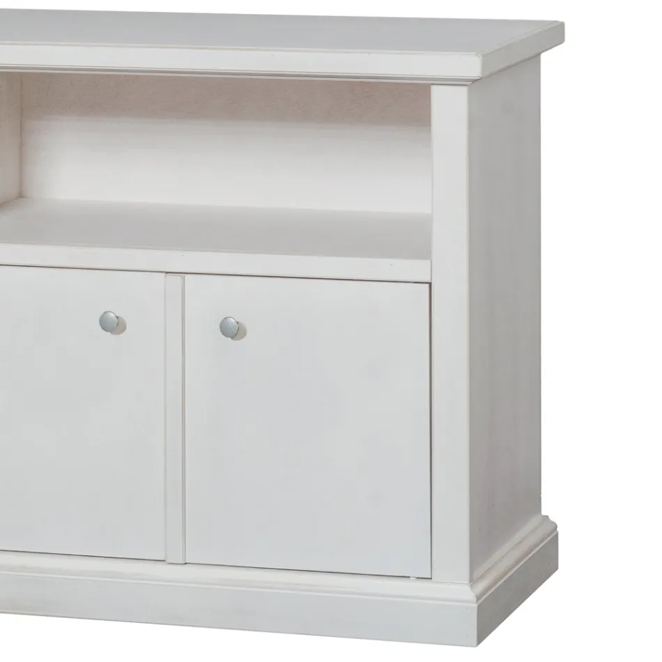 Móvel de TV com compartimento aberto e 2 portas Made in Italy - Alpan Viadurini