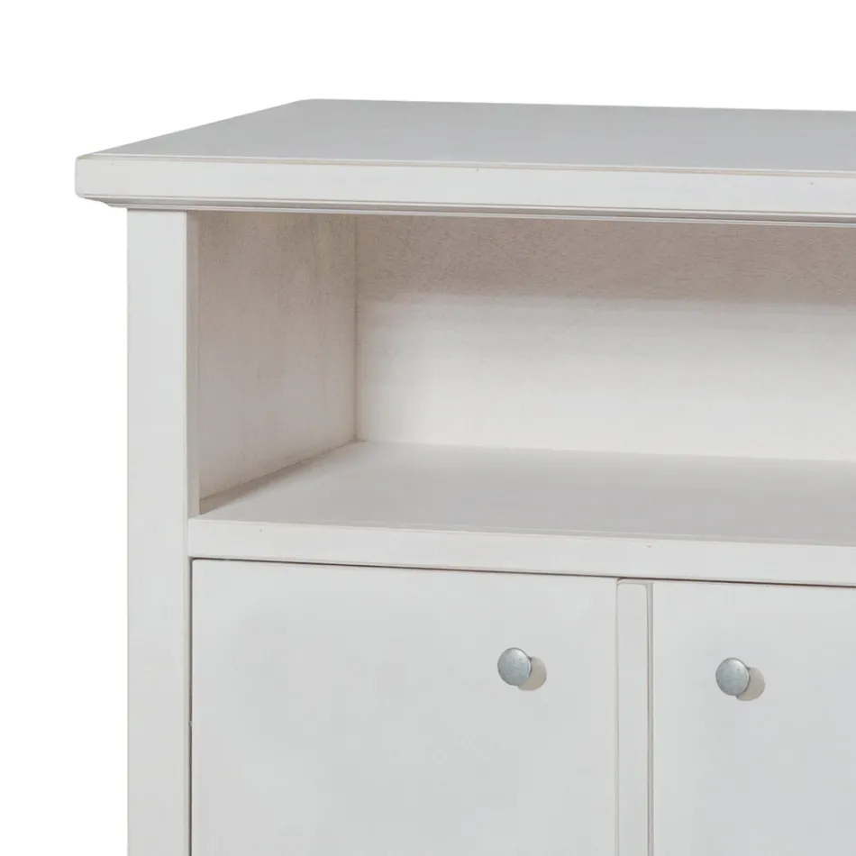 Móvel de TV com compartimento aberto e 2 portas Made in Italy - Alpan Viadurini