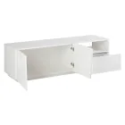 Gabinete de TV de madeira Design 2 portas 1 gaveta e compartimento aberto - Joris Viadurini