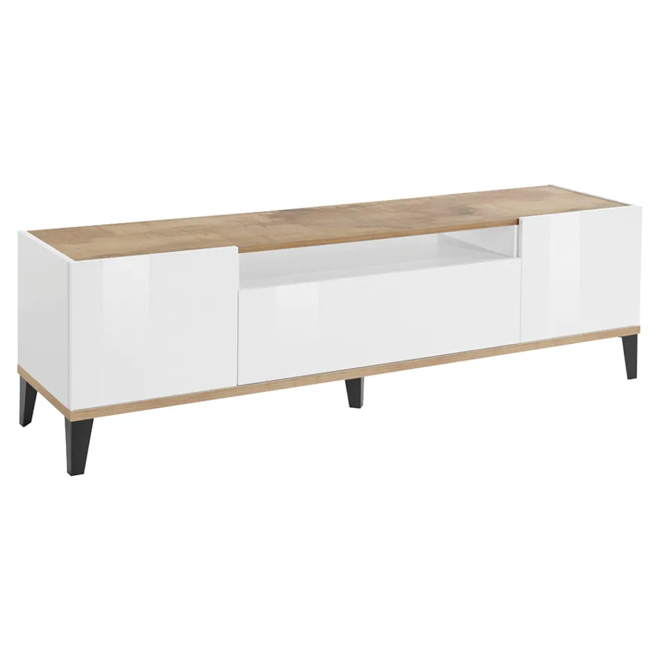 TV Móvel em Melamina 2 Quartos e 1 Gaveta Made in Italy - Florentino Viadurini