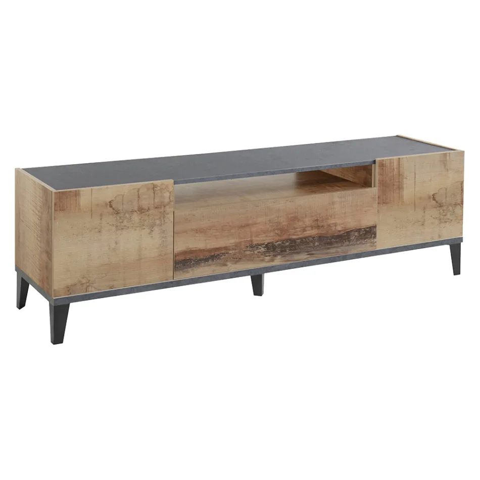 TV Móvel em Melamina 2 Quartos e 1 Gaveta Made in Italy - Florentino Viadurini