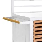 Armário de jardim em alumínio e teca brasileira - Diário Viadurini