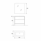 Móveis de Banheiro de Design Luxo em Madeira 90 cm Made in Italy - Cizco Viadurini