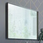 Móveis de Banheiro Suspensos em Madeira, Metal e Cerâmica W96 cm, Precious - Renga Viadurini