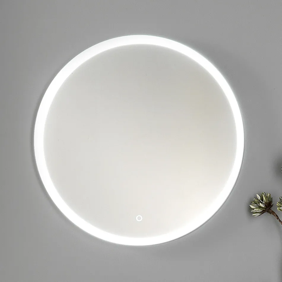 Móveis de Banheiro em Madeira Branca e Nogueira e Cerâmica 156 cm Fabricado na Itália - Renga Viadurini