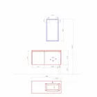 Móveis suspensos de design, composição moderna de banheiro - Callisi9 Viadurini