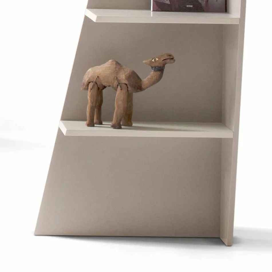 Minha casa esquina design canto estante MDF lacado H220cm made in Italy Viadurini