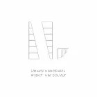 Minha casa esquina design canto estante MDF lacado H220cm made in Italy Viadurini