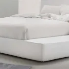 My Home Long Island acolchoada cama de casal de couro feita na Itália Viadurini