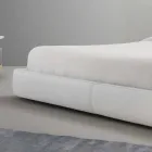 My Home Long Island acolchoada cama de casal de couro feita na Itália Viadurini