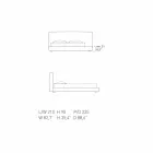 My Home Long Island acolchoada cama de casal de couro feita na Itália Viadurini