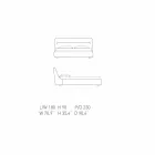 My Home Sleepway estofado cama de casal 180x90cm made in Italy Viadurini