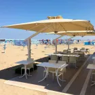 Guarda-chuva para braço de jardim em alumínio branco ou antracite 300x400 cm - Lapillo Viadurini