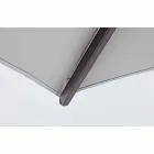 Guarda-chuva externo 3x3 com pano cinza claro e estrutura antracite - Dalton Viadurini