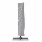 Guarda-chuva externo 3x3 com pano cinza claro e estrutura antracite - Dalton Viadurini