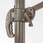 Guarda-chuva externo 3x3 com pano de poliéster e poste de alumínio - Texas Viadurini