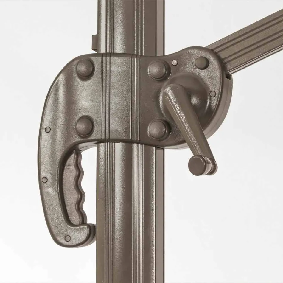 Guarda-chuva externo 3x3 com pano de poliéster e poste de alumínio - Texas Viadurini